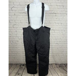 Pac Tech Performance Black Insulated Wide Leg Snow Ski Bib Men’s XXL